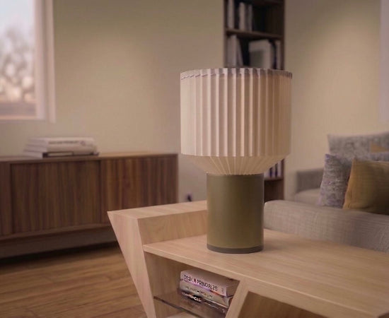 Candeeiro de Mesa– Design Plissado em Impressão 3D
